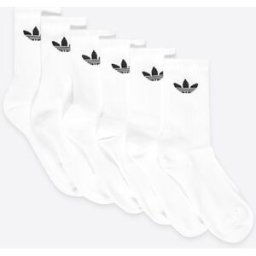 adidas 6-pack strumpor Unisex 40/42 Vit