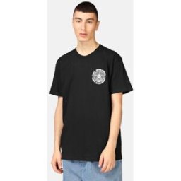 Obey T-shirt med tryck på rygg Male M Svart