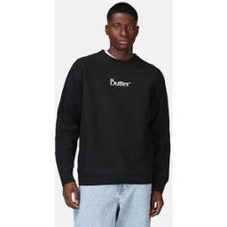 Butter Goods Sweatshirt - Classic Logo Sweatshirt Male M Svart