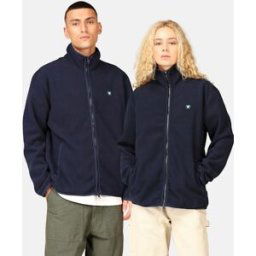 Wood Wood Jay Patch Zip fleece Unisex M Blå