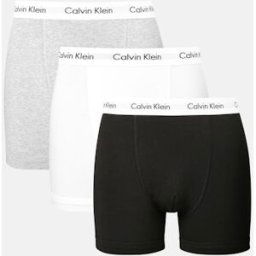 Calvin Kalsonger - 3-Pack Mid Rise Trunks Cotton Stretch Male XS Multi