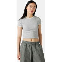 JUNKYARD Ringer t-shirt Female M Grå