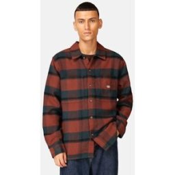 Dickies Rutig flanellskjorta Male XS Röd