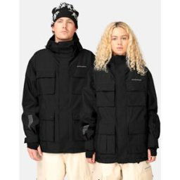 BEYOND MEDALS 2-lager Cargo Snowboardjacka Unisex XS Svart