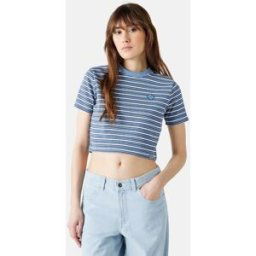 Dickies Altoona croppad t-shirt Female M Blå
