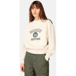 Dickies Sweatshirt med tryck Female M Beige