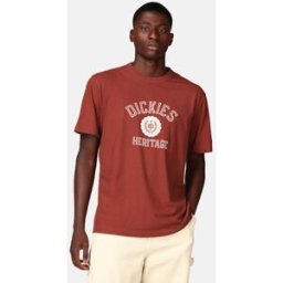 Dickies Vinröd t-shirt med tryck Male M Röd