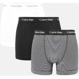 Calvin Kalsonger - 3-Pack Mid Rise Trunks Cotton Stretch Male S Multi