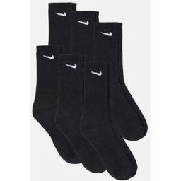 Nike Cushion Crew 6-pack strumpor Unisex S Svart