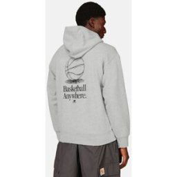 New Balance Hoops hoodie Male XS Grå