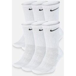 Nike 6-pack vita strumpor - Everyday Cushioned Unisex S Multi