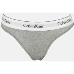 Calvin Trosor - Modern Cotton Thong Female S Grå