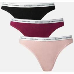 Calvin 3-pack stringtrosor Female L Multi