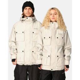 BEYOND MEDALS 2-lager Cargo Snowboardjacka Unisex XL Beige