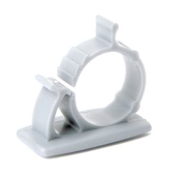 Kabelclips 5 st. silver fästkuddar för upp till 80 kablar