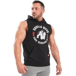 Gorilla Wear Marshall Sleeveless Hoodie Black M