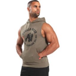 Gorilla Wear Marshall Sleeveless Hoodie Army Green M