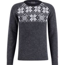 Ulvang Men's Rav Kiby Roundneck Charcoal Melange/Grey Melange/Black S