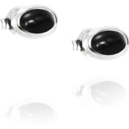 Efva Attling Love Bead örhängen Silver Onyx 12-100-01574-0000