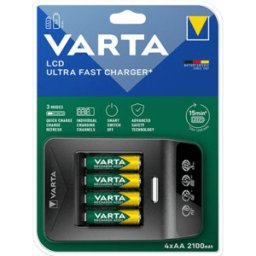 Varta LCD Ultra Fast Charg.+ Inkl 4st laddbara AA