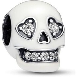 Pandora Halloween Glow-in-the-dark Sparkling Skull berlock 792811C01