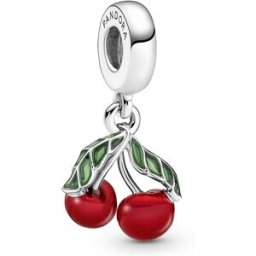 Pandora Moments Charm dangle Asymmetrical Cherry Fruit berlock 791583C01