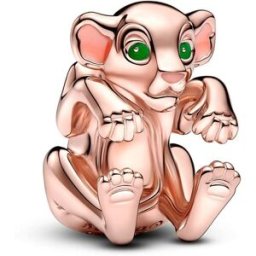 Pandora Disney x Pandora The Lion King Nala Charm 14k Rose gold-plated blend Enamel Green berlock 783250C01
