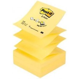 Notes POST-IT Z-block 76x76mm gul 12st