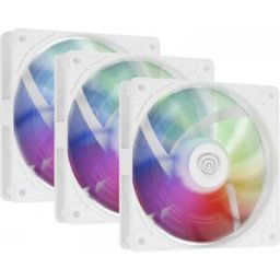 Genesis Oxal 120 Argb 3-Pack - 120mm Fläkt - Vit