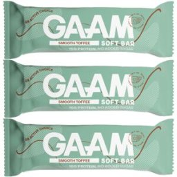 3 X Gaam Soft Bar 45 G Smooth Toffee