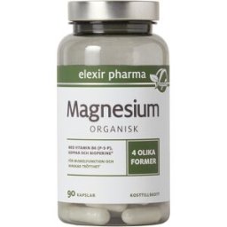 Elexir Pharma Magnesium Organisk 90 Caps