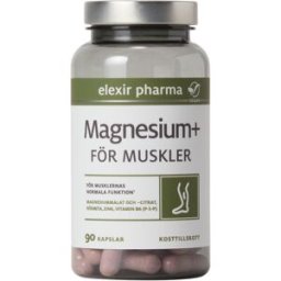 Elexir Pharma Magnesium+ För Muskler 90 Caps