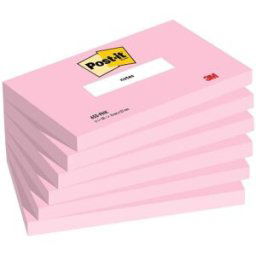 Notes Post-it® rosa 76x127mm 6/fp
