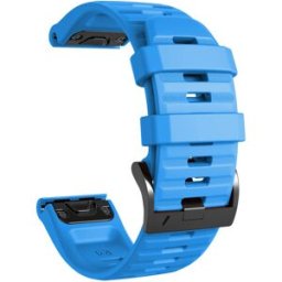 Tiera Garmin Fenix silikonarmband blå quick release 22 mm