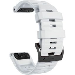 Tiera Garmin Fenix silikonarmband vit quick release 26 mm