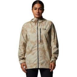 Mountain Hardwear Women's Stretch Ozonic Jacket Moab Tan Print S