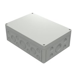 Plastkapsling Ip67 254x180x90mm M-ingångar