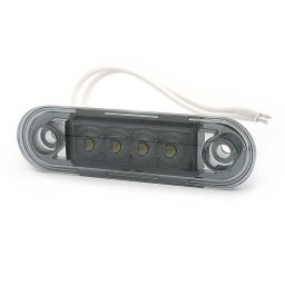 Briodlights Positionslampa Mörk, Vit, 12-36 V, 84 Mm