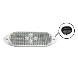Positionslampa Vit Led 24 V Med Superseal Kontakt
