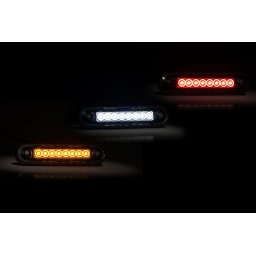 Briodlights Positionslampa Mörk, Vit, 12-36 V, 120 Mm