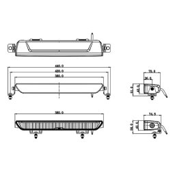 Ozz 15" Led Bar White