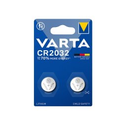Batteri, Litium Cr2032 3v 2-pinpack