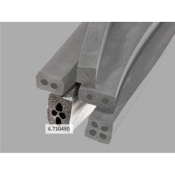 Cellgummilist Epdm 20x15 Mm Svart Med Fyra Hål 100 meter