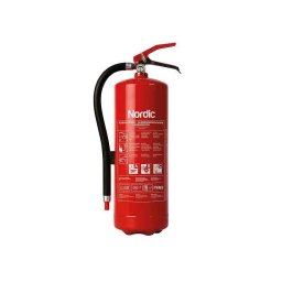 Brandsläckare Pulver 6 Kg Nordic P6ns 43a Inkl. Väggfäste