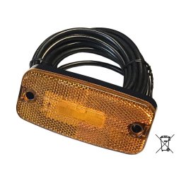 Sidomarkeringslampa Led Orange 10-30 V 10 M Kabel