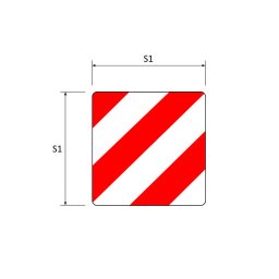 Sidomarkering Höger/vänster 423x423 Mm