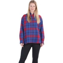 Marmot Women's Fairfax Lightweight Relaxed Flannel Team Red XS