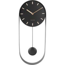 Karlsson Charm Pendulum svart 50 x 20 cm väggklocka KA5822BK