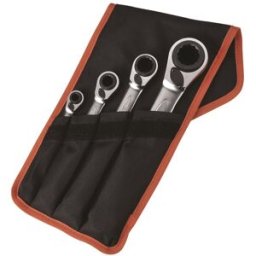 Bahco Spärringnyckelsats, S4RM/4T 8-27 mm, 4 Del
