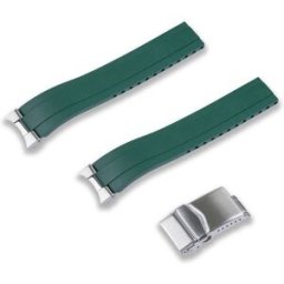 Crafter Blue grön gummiarmband för Seiko Speedtimer modeler MX03-911